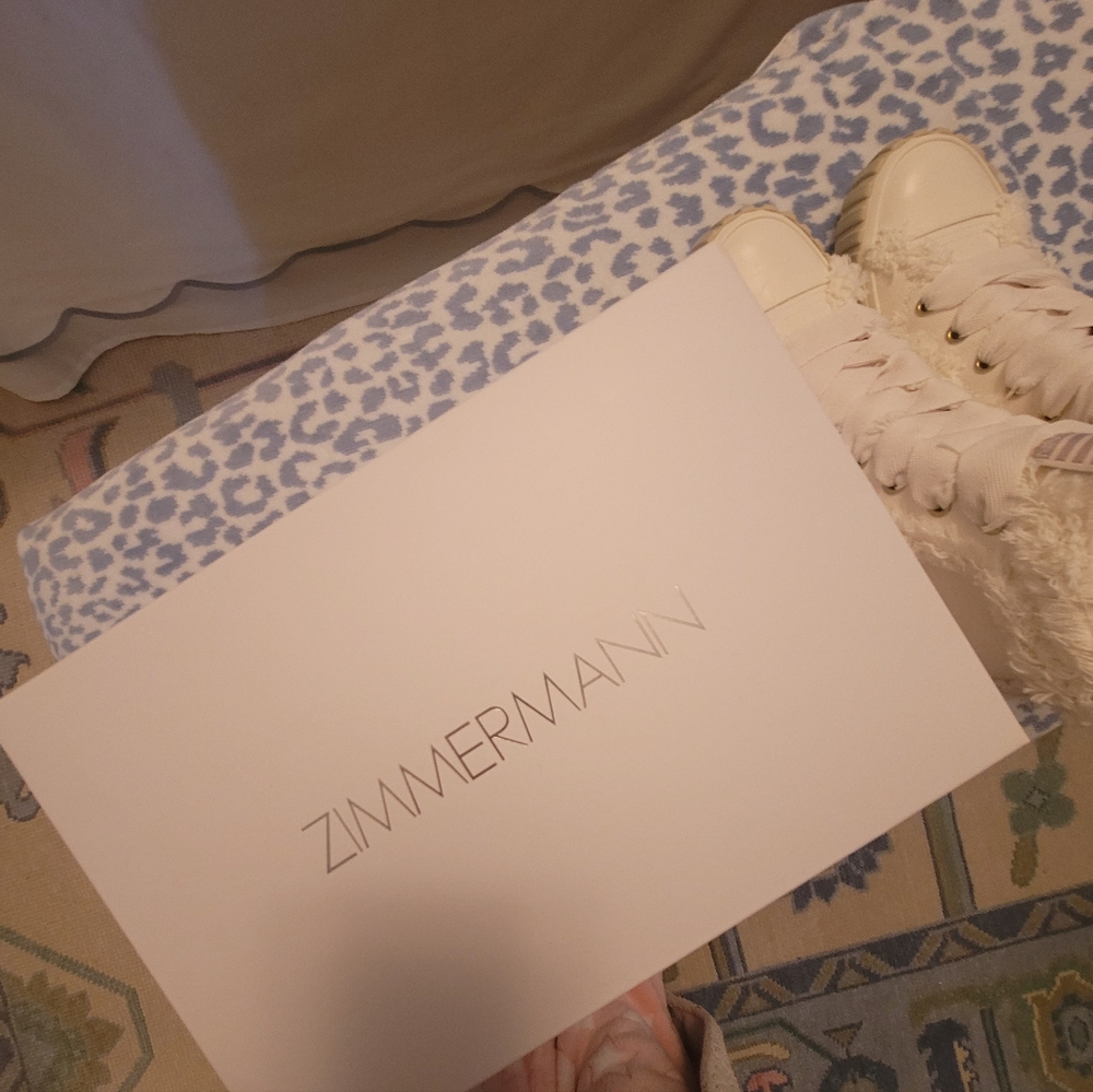 Zimmermann Cotton High-Top Sneakers NW_ Box - Picture 6 of 10